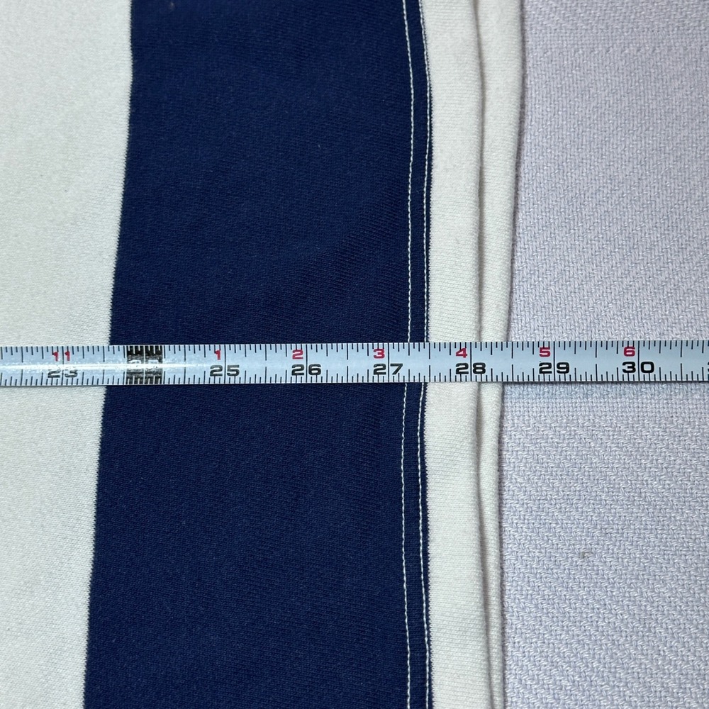 Aerie Rugby Polo Shirt Womens Small Oversized Striped Navy Blue White Retro - Picture 8 of 11